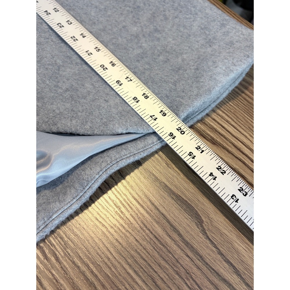 4th & Reckless Mable Gray Wool Blend Cropped Jacket Contrast Stitch XL - Picture 9 of 9